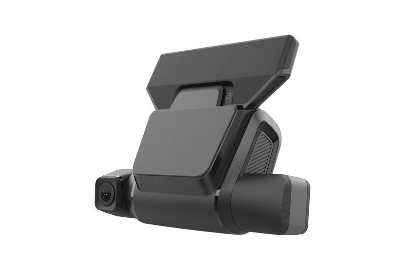 Fleetlog Fleet Dual Cam with road-facing and cabin-facing cameras