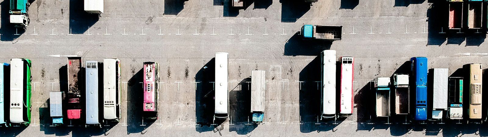 aerial photo of parking lot during daytime